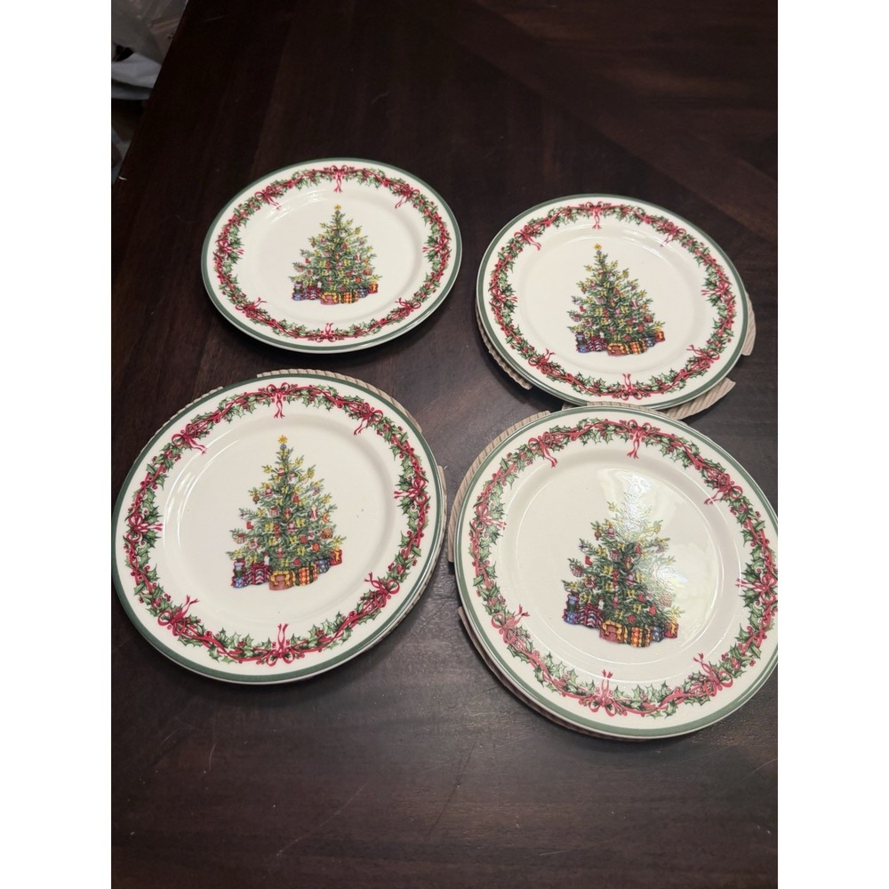 Christopher Radco Traditions, Holiday Celebrations Salad Plates Set Of Four 8